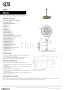 Gessi Incastri RIGATO Верхняя лейка D25 с потолочным кронштейном под размер 63753-845, бронза Dark Brush