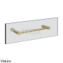 Gessi Pelle Tresse Полотенцедержатель для крепления на стекло, 30 см 78611-727, Brushed Brass PVD