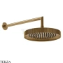Gessi Incastri RIGATO Верхняя лейка D25 с кронштейном из стены 63745-726, бронза Brushed