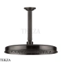Gessi VENTI20 Верхний душ 300 с потолочным креплением под размер 65155-707, Black Metal Brushed PVD