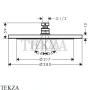 Hansgrohe Croma Верхний душ для кронштейна 280 1jet 26220140, Brushed Bronze