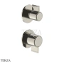 Fantini Flora Смеситель для душа, 2 потока, внешняя часть 7695J785B, Polished Nickel PVD