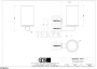 Gessi 316 ACCESSORIES Стакан для зубных щеток настенный, композит белый 54707-791, Deep Bronze Brushed PVD