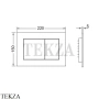 TECEnow Панель смыва для унитаза с двумя клавишами 9240422, красная бронза металлик