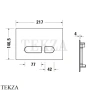 Duravit DuraSystem Клавиша смыва A1, пластик WD5008011000, белый матовый