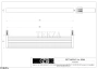 Gessi Rettangolo Решетка-полка в душевую зону 60 см 20949-707, Black Metal Br. PVD