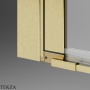 Radaway Nes PND I Шторка на ванну двустворчатая 100 см, левая L, 10010100-99-01L, брашированное золото
