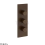 Gessi Incastri Термостат для душа 2 потока, внешняя часть 75314-845, бронза Dark Brush