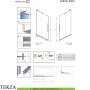 Radaway Furo SL PND II Шторка на ванну 58,8 см, правая, 10309588-99-01R, брашированное золото