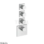 Gessi Incastri Термостат для душа 3 потока, внешняя часть 75306-031, хром глянец