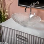 ARMADI ART MONACO Тумба под раковину 80 см 867-080-WCR, WHITE (белый глянец), хром