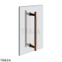 Gessi Pelle Tresse Полотенцедержатель для крепления на стекло, 30 см 78631-030, Copper PVD