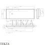 Hatria GRANDANGOLO Раковина подвесная 130 без отверстий, Y0XS01, белый глянец