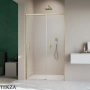 Radaway Idea DWJ Дверь в нишу раздвижная с неподвижным сегментом 130 см, открывание налево, 387017-99-01L, брашированное золото