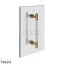 Gessi Pelle Tresse Полотенцедержатель для крепления на стекло, 20 см, 78730-448, Crème/ Deep Bronze Br. PVD