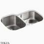 Kohler Undertone Мойка для кухни с двумя чашами K-3150-NA, нержавеющая сталь