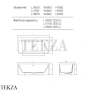 Dea Design Modern Ванна пристенная прямоугольная 160x80 Solid Surface DD8665 1600 17, Red Wine №17