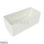 Flaminia Wash ванна отдельностоящая из Pietraluce 150×70×58 см, белый Latte матовый