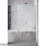 Radaway Furo SL PND II Шторка на ванну 63,8 см, правая, 10309638-91-01R, брашированный никель