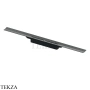 TECE TECEdrainprofile Профиль для душа, 160см, PVD Brushed stainless steel/черный 671621, черный матовый