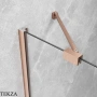 Radaway Idea PNJ Шторка на ванну одностворчатая поворотная 100 см, 10001100-93-01, брашированная медь