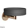 Gessi ANELLO Мыльница настенная композит черный 63702-030, Copper PVD