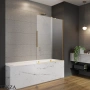 Radaway Furo PND II Шторка на ванну 58,8 см, левая, 10109588-09-01L, золото глянец