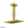 Gessi Rettangolo shower Верхний душ с потолочным кронштейном 20151-716, Gold Br. PVD