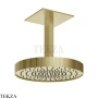 Gessi Incastri Верхняя лейка D30 с потолочным кронштейном под размер 75170-727, шампань Brushed
