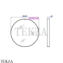 Aqwella RM Зеркало круглое в металлической раме 60 см RM0206BLK, черный матовый