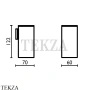 Bagno & Associati Quattro Стакан подвесной, керамика белая QU 145 51, хром глянец