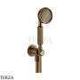 Gessi VENTI20 Душевой комплект с душевой лейкой, шланг, вывод 65123-791, Deep Bronze Br. PVD