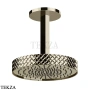 Gessi Pelle Tresse Верхняя лейка с потолочным кронштейном D30,5 см, 78150-720, Nickel PVD