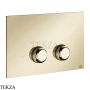 Gessi VENTI20 Клавиша смыва для инсталляции SANIT, Villeroy&Boch 54659-710, Brass PVD