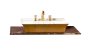 ARMADI ART NeoArt Столешница 101 см 857-101-ED LV6, EMPERADOR DARK (коричневый мрамор)