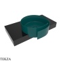 Flaminia Roll раковина полувстраиваемая 44×44×17 см, петроль Petrolio матовый