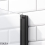 Radaway Nes 8 PNJ Шторка на ванну одностворчатая 80 см, правая R, 10061080-54-01R, черный матовый