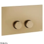 Gessi Incastri Клавиша смыва для инсталляции Viega prevista 75621-726, бронза Brushed