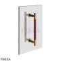 Gessi Pelle Tresse Полотенцедержатель для крепления на стекло, 20 см, 78730-430, Red Cherry/ Warm Bronze PVD