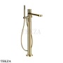 Gessi Pelle Tresse Смеситель для ванны напольный, с гарнитуром, 78028-710, Brass PVD