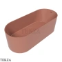Flaminia Oval ванна овальная отдельностоящая 170×70×55 см, терракотовый Terracotta глянец