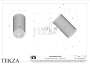 Gessi 316 SPOTWATER MECCANICA Душевая головка настенного крепления, ливень 57223-791, Deep Bronze Brushed PVD