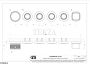 Gessi Jacqueline Термостат для душа на 4 потока, внешняя часть 77138-031, хром глянец