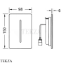 TECE TECEfilo Solid Urinal Лицевая панель, сталь 9242073, белый матовый