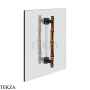 Gessi Jacqueline Полотенцедержатель для крепления на стекло, 20 см 77631-706, black хром глянец