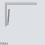 Radaway Nes PNJ Шторка на ванну одностворчатая 100 см, левая L, 10011100-09-01L, золото глянец