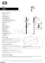 Gessi Pelle Laccetto Смеситель для биде, с донным клапаном Stop&Go, 78467-431, Red Cherry/ Bronze Br. PVD