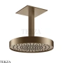 Gessi Incastri Верхняя лейка D30 с потолочным кронштейном под размер 63070-761, бронза Coffee