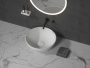 ARMADI ART FLAT Раковина накладная SLIM круглая без отверстия под смеситель 879-35, белый матовый