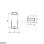 Gessi Perle Стакан для зубных щёток круглый 74833-791, бронза Deep